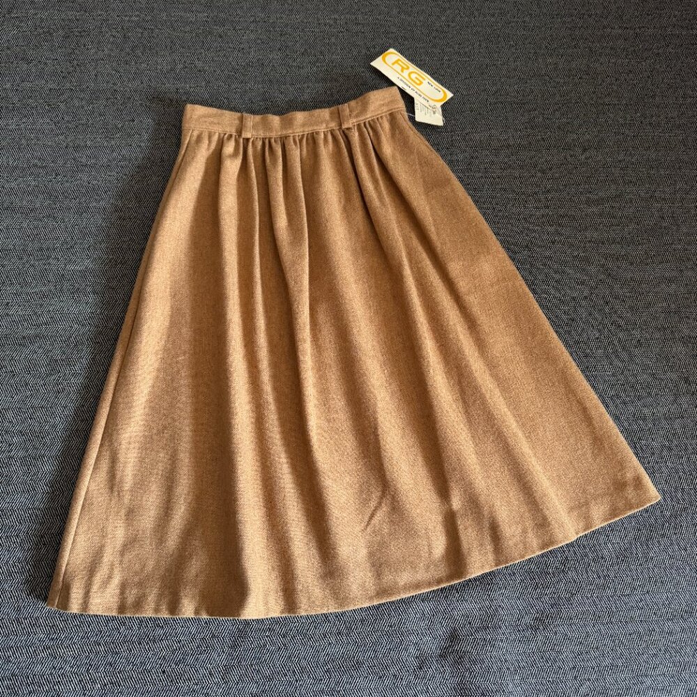 Wool Blend Vintage Skirt Youth Kids Girls Size 8 Medium, 23" Waist - Picture 5 of 15